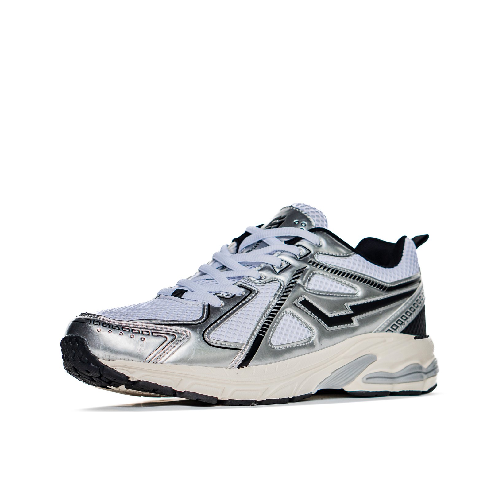 Sneakers Enzo Metalic Black tampak samping